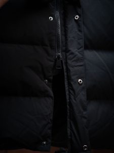 Black hem detail